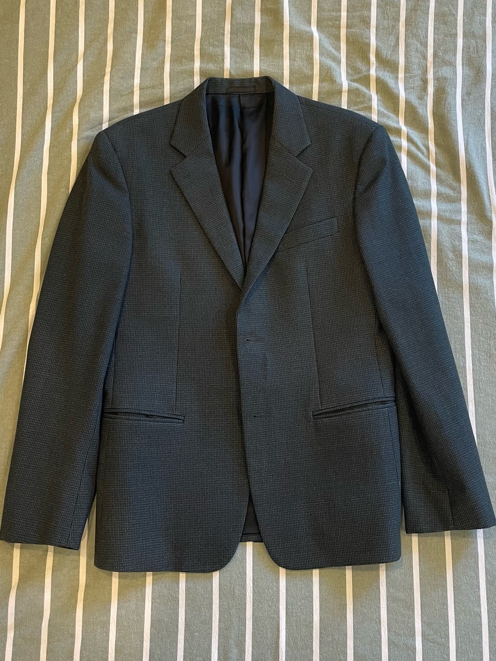 Prada Men's Blue Textured blazer